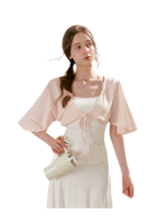Airy Cloud U-Neck Vest & Batwing