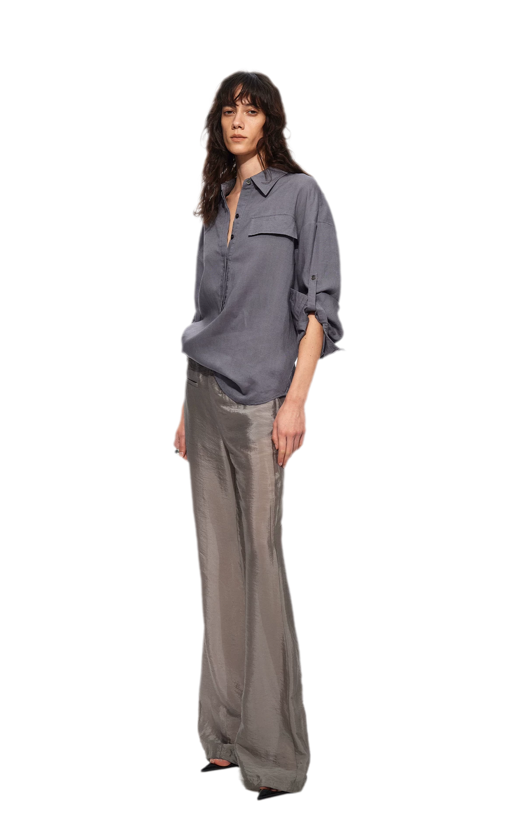 Silky Flared Lounge Pants