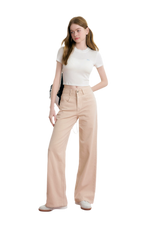 High-Waist Wide-Leg Jeans