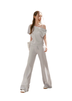 Airy Layered Lace Drawstring Pants