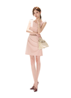 V-Neck Fishtail Mini Dress