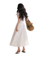 French Lace Puff Sleeve A-Line Dress