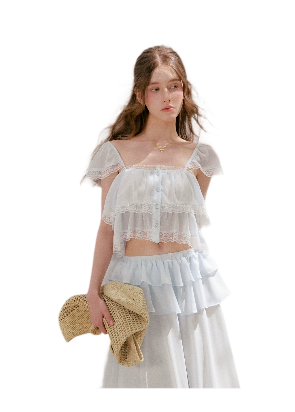 Romantic French Lace Two-Piece Set