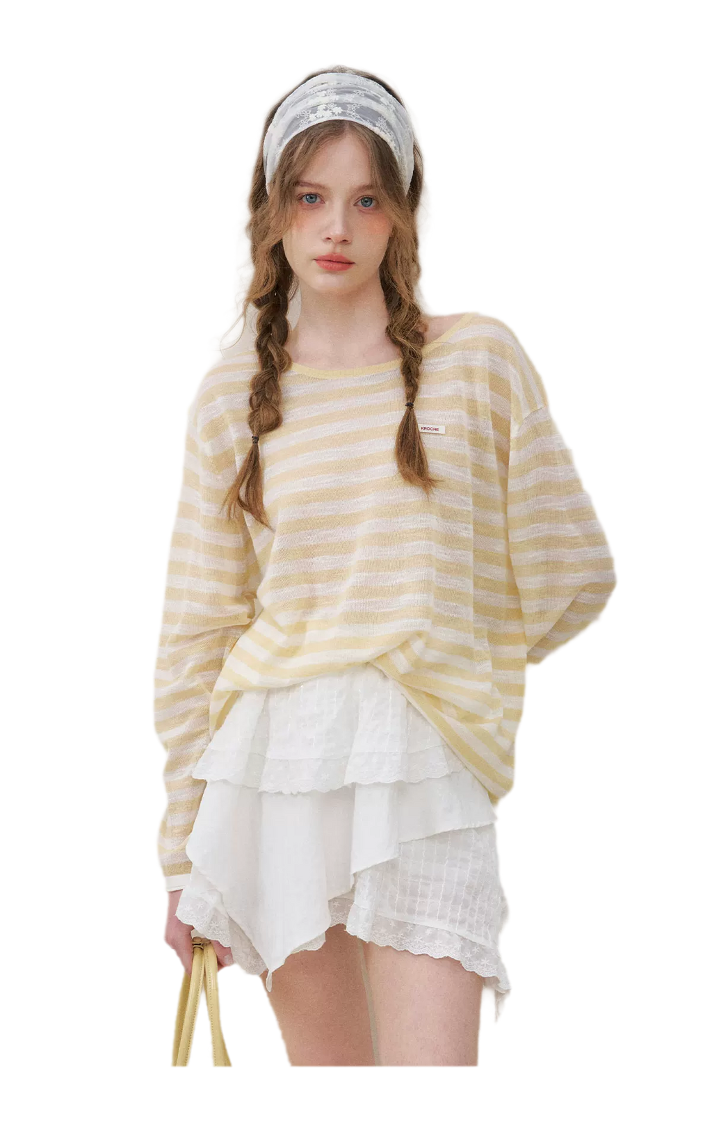 Striped Open-Back Cover-Up
