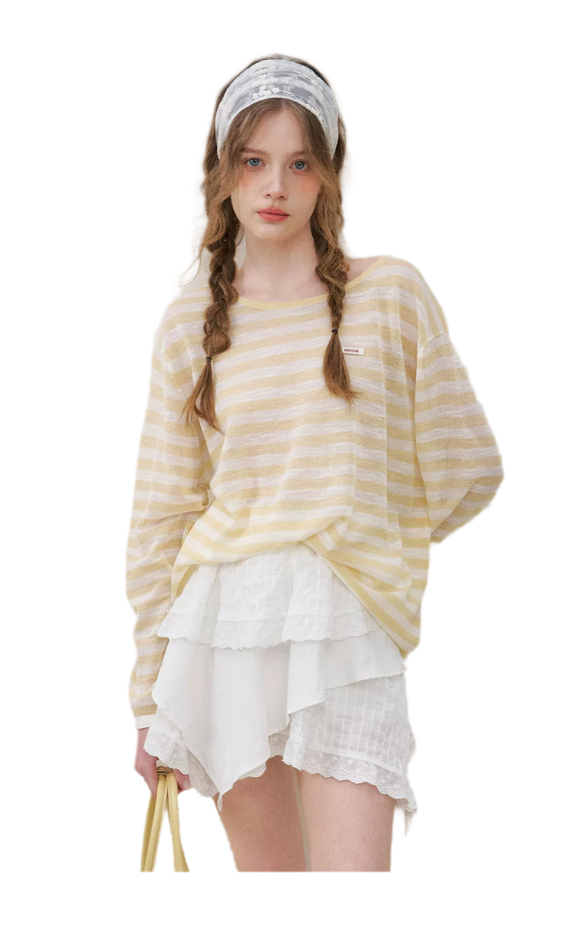 Striped Open-Back Cover-Up