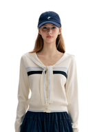 Lace Sailor Tie Cardigan
