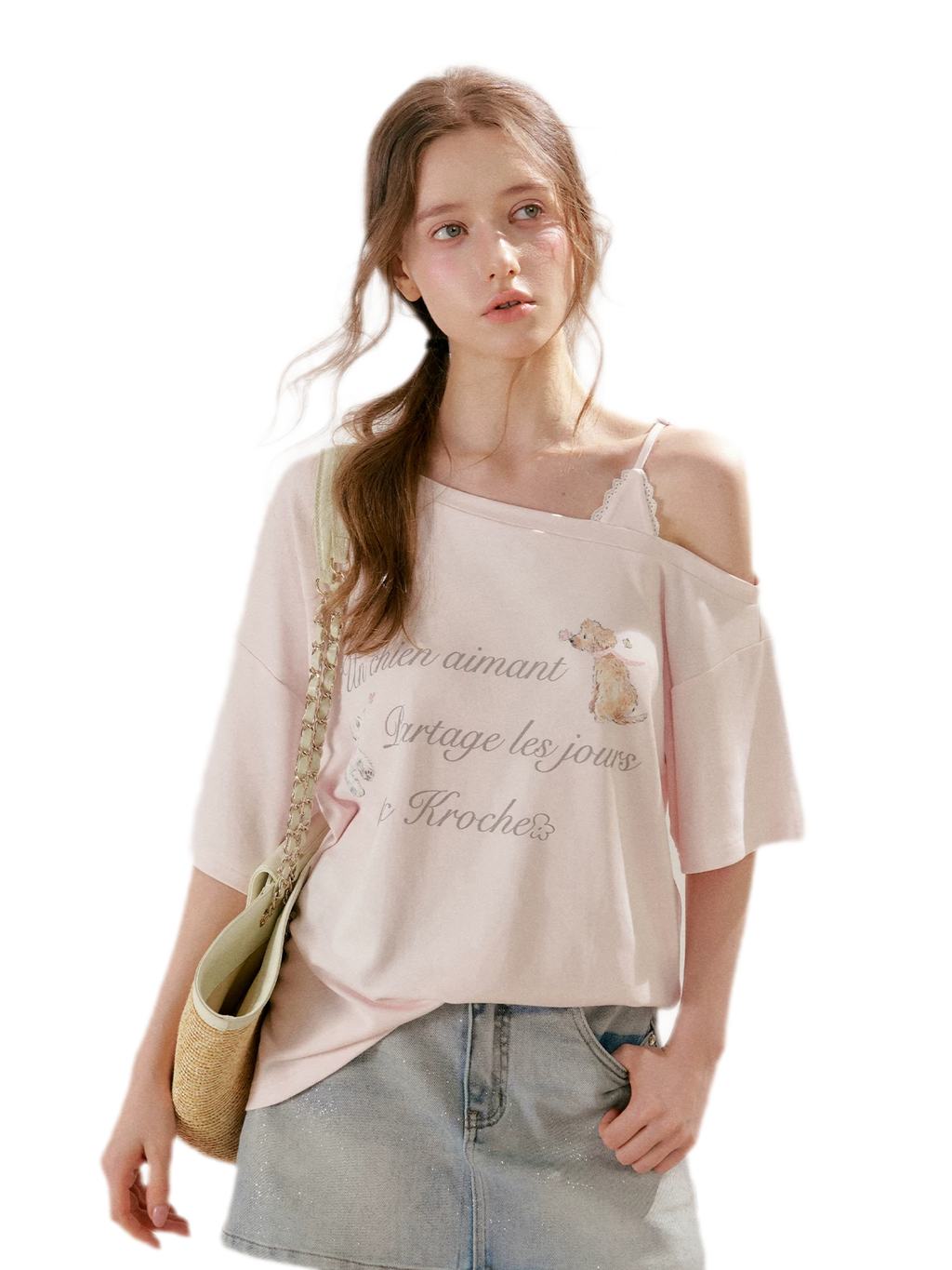 Modal Cotton Lace Tee