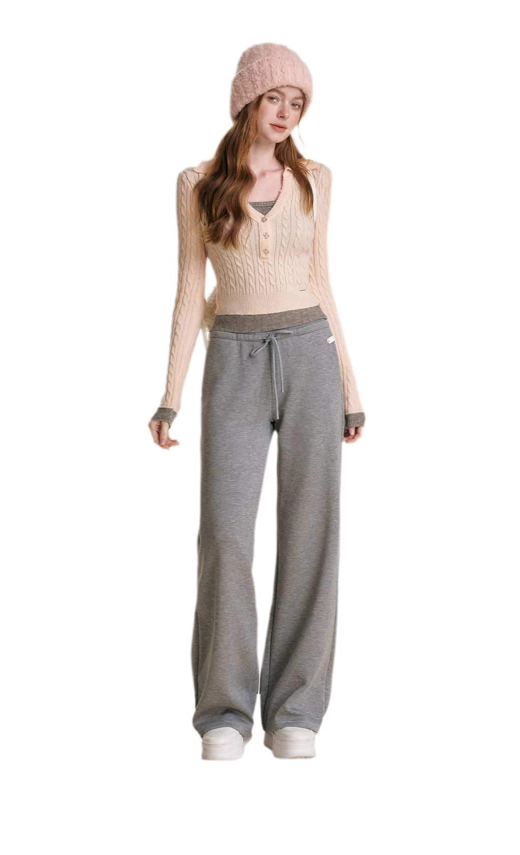 Drawstring High Waist Pants