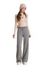 Drawstring High Waist Pants