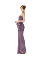 Mist Purple Mesh Fishtail Skirt