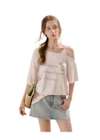 Shiny Denim A-line Skirt