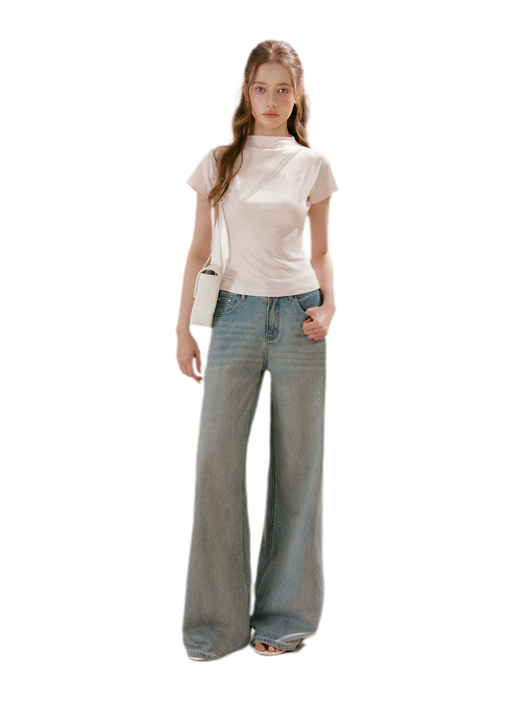 Sparkling Galaxy Wide-Leg Jeans
