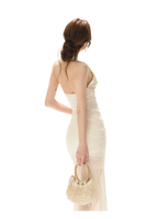 Golden Sun Halter Dress