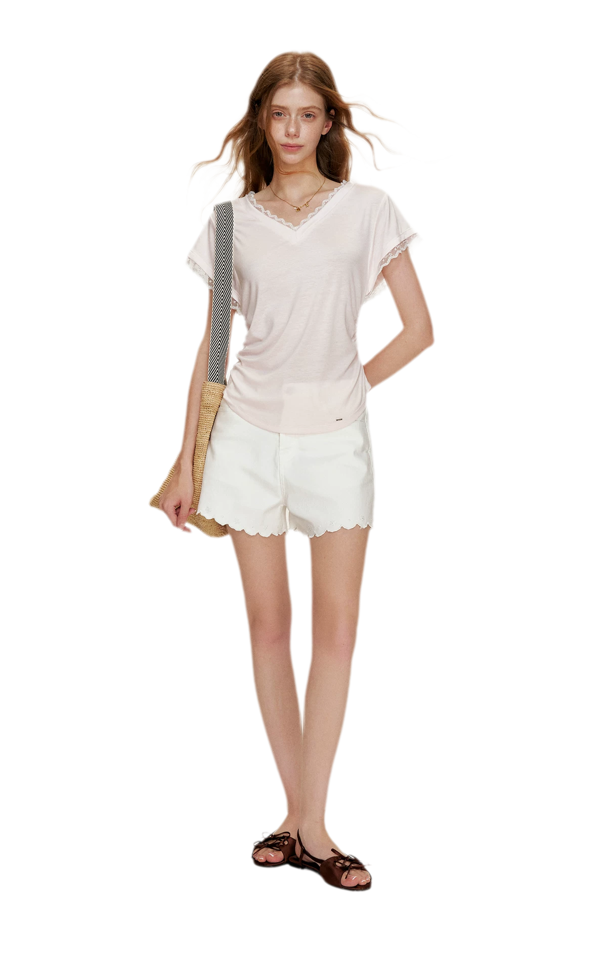 Lace Trim T-Shirt
