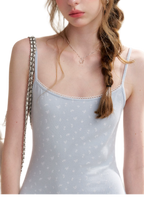 Rose Knit Cardigan Dress