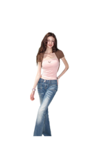 Low Rise Flare Jeans