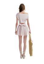 Romantic French Off-Shoulder Short Dress