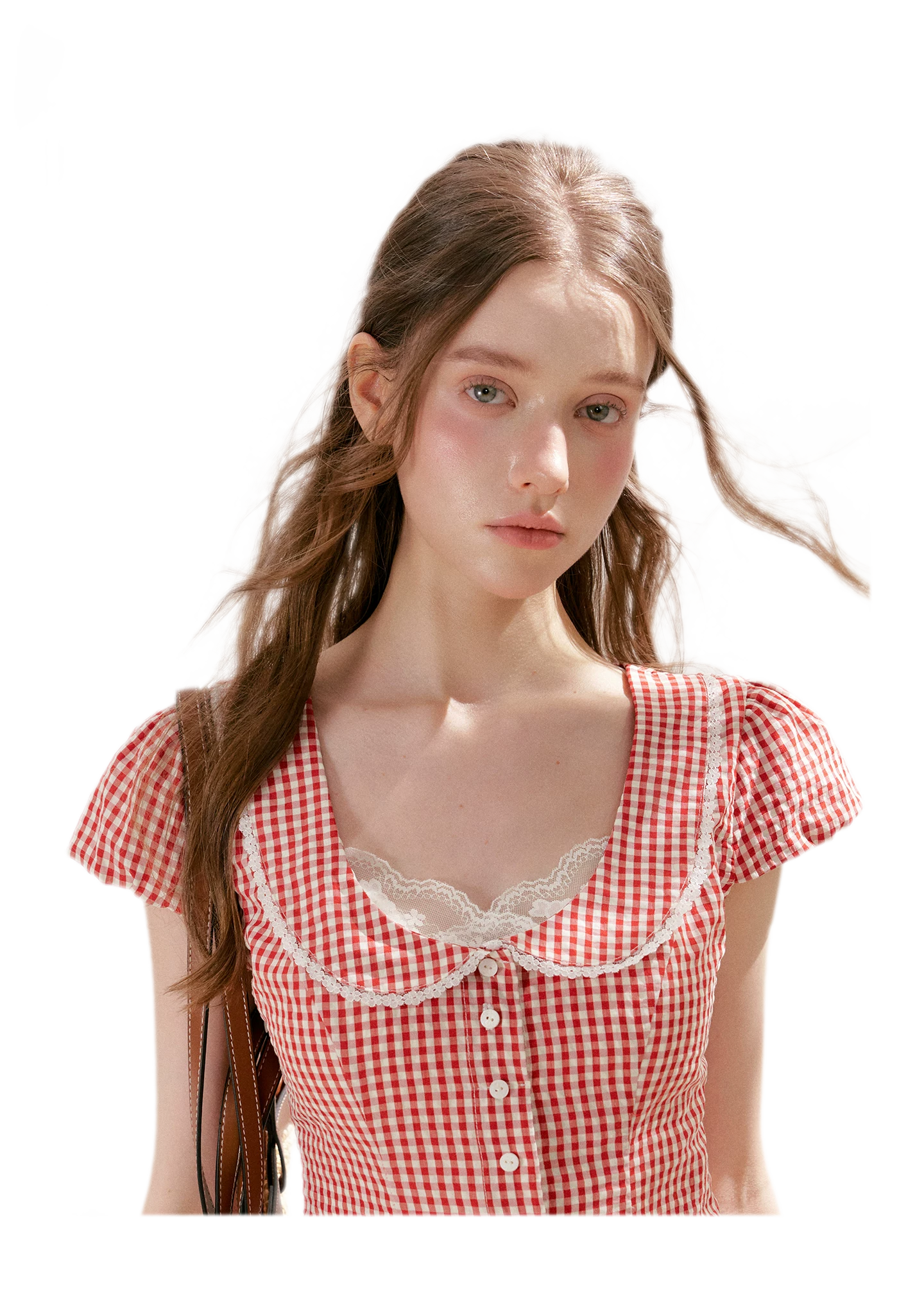 Lace Vintage Plaid Dress