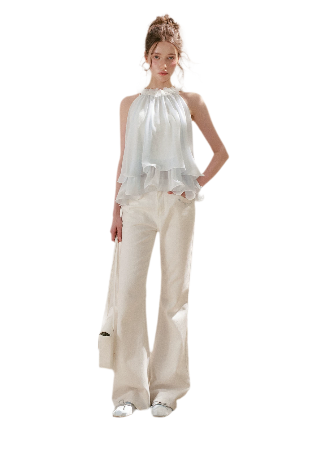 Embroidered Flared Jeans