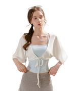 Airy Cloud U-Neck Vest & Batwing