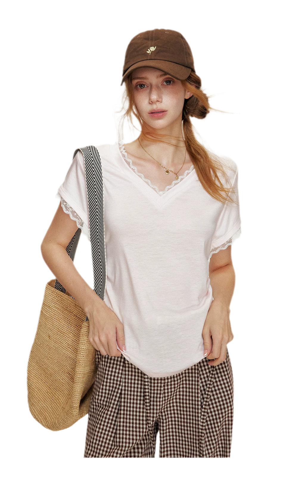 Lace Trim T-Shirt