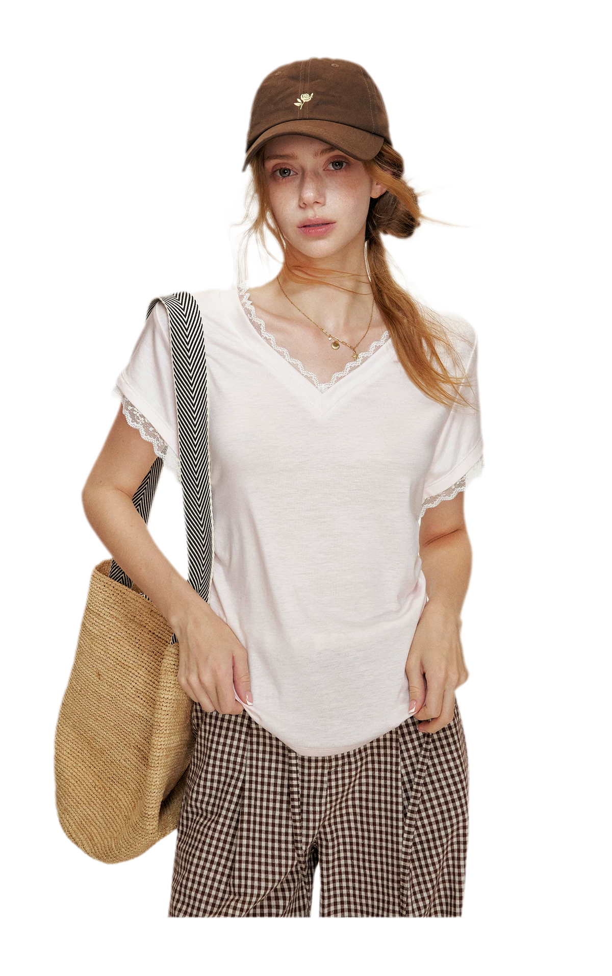 Lace Trim T-Shirt