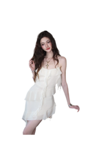 Ruffled Asymmetric Cami Dress