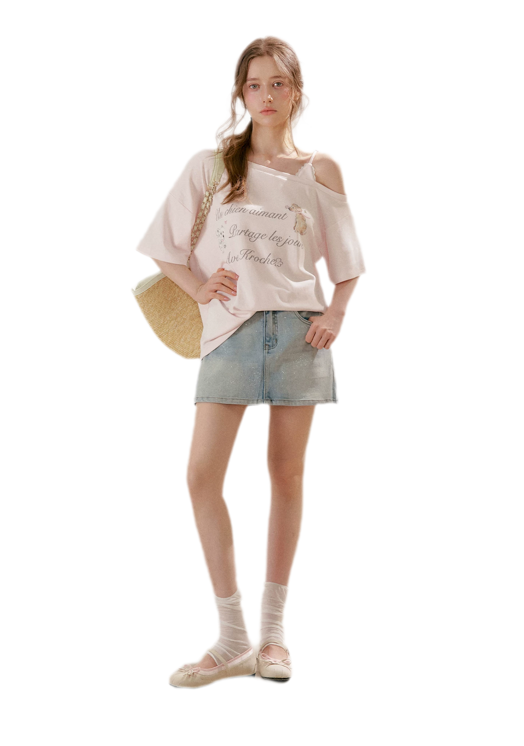 Modal Cotton Lace Tee