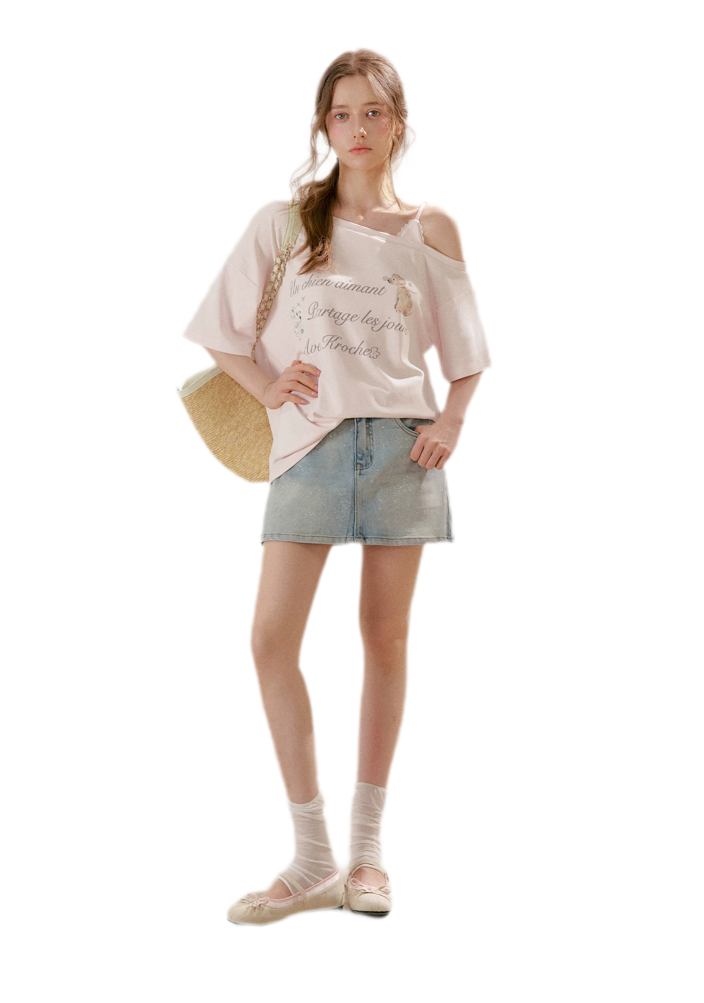 Modal Cotton Lace Tee