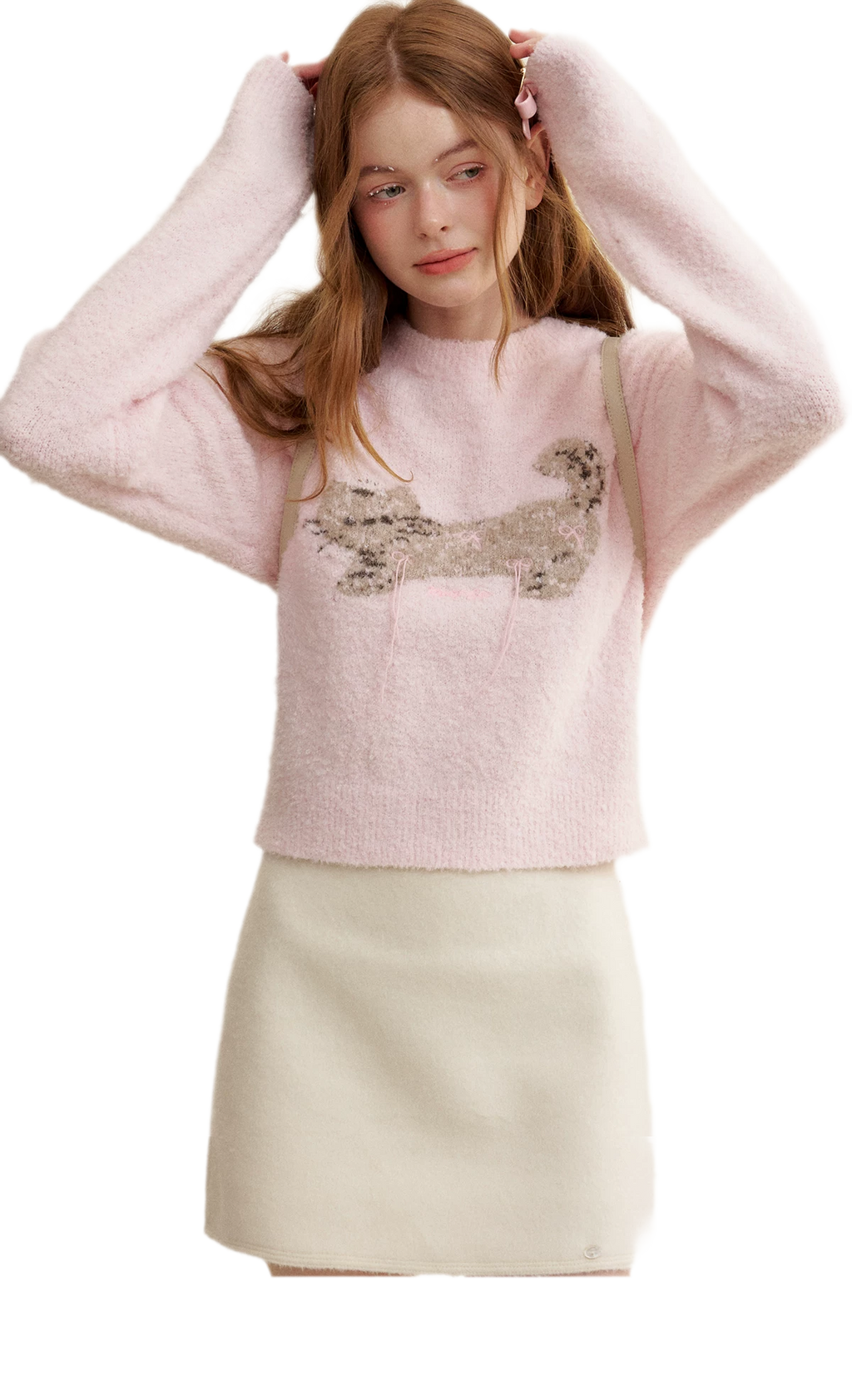 Wool Cat Jacquard Sweater