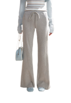 Tencel Cotton Drawstring Flared Pants