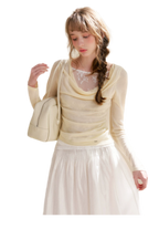 Lyocell Lace Pleated Skirt