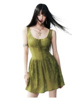 Moss Lace Waist Dress