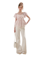 Embroidered Flared Jeans