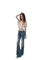 Low Rise Flare Jeans