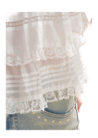 Five-Petal Sequin Flare Jeans