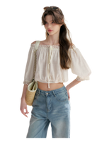 Lace Off-Shoulder Top & Skirt Set