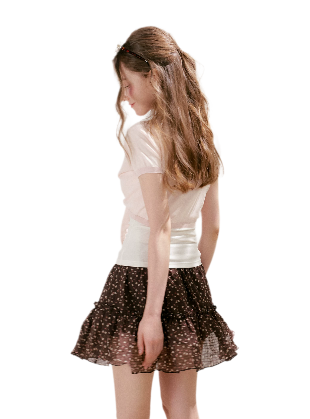 Staycation Ruffled A-Line Floral Skirt