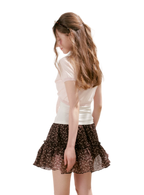 Staycation Ruffled A-Line Floral Skirt