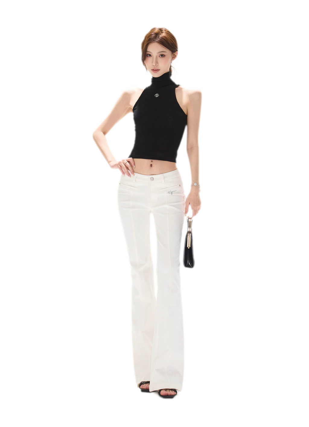 Cutout High Neck Tank