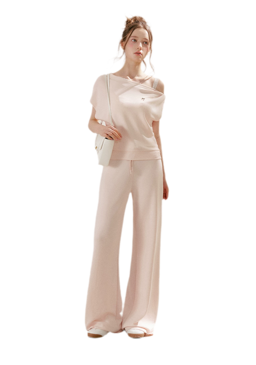 Airy Layered Lace Drawstring Pants