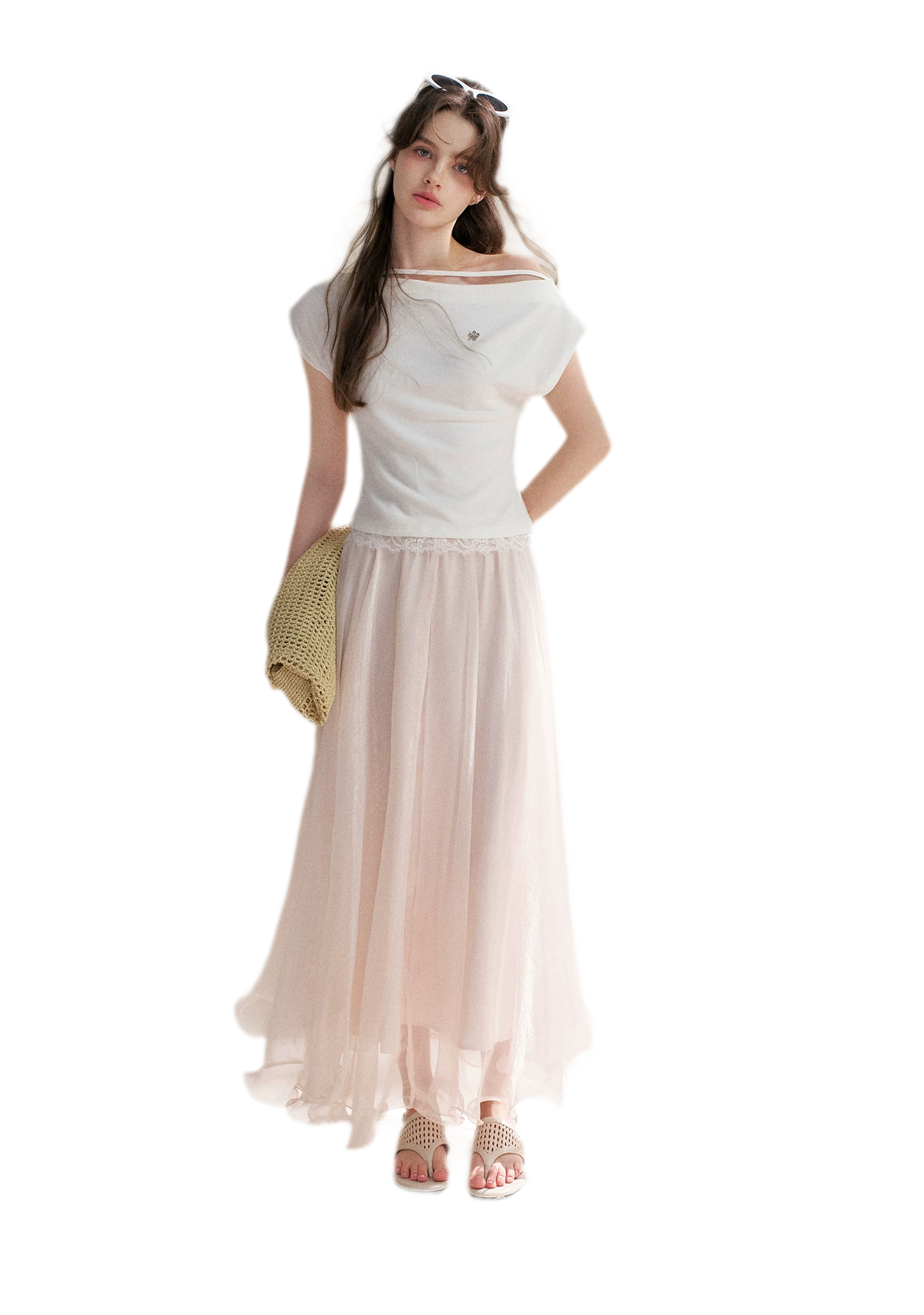 Lace Trim T-Shirt
