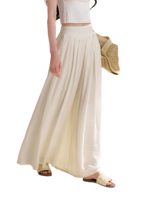 Pleated Wide-Leg Pants