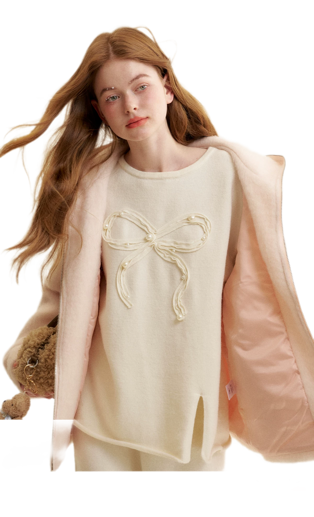 Soft Wool Hooded Jacket