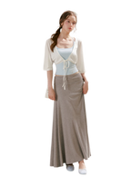Airy Cloud U-Neck Vest & Batwing