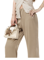 Satin Drape Flared Pants