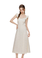 Lace Embroidery Maxi Dress