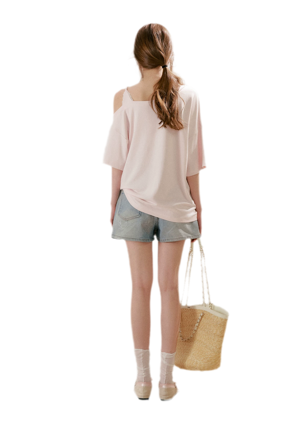 Modal Cotton Lace Tee