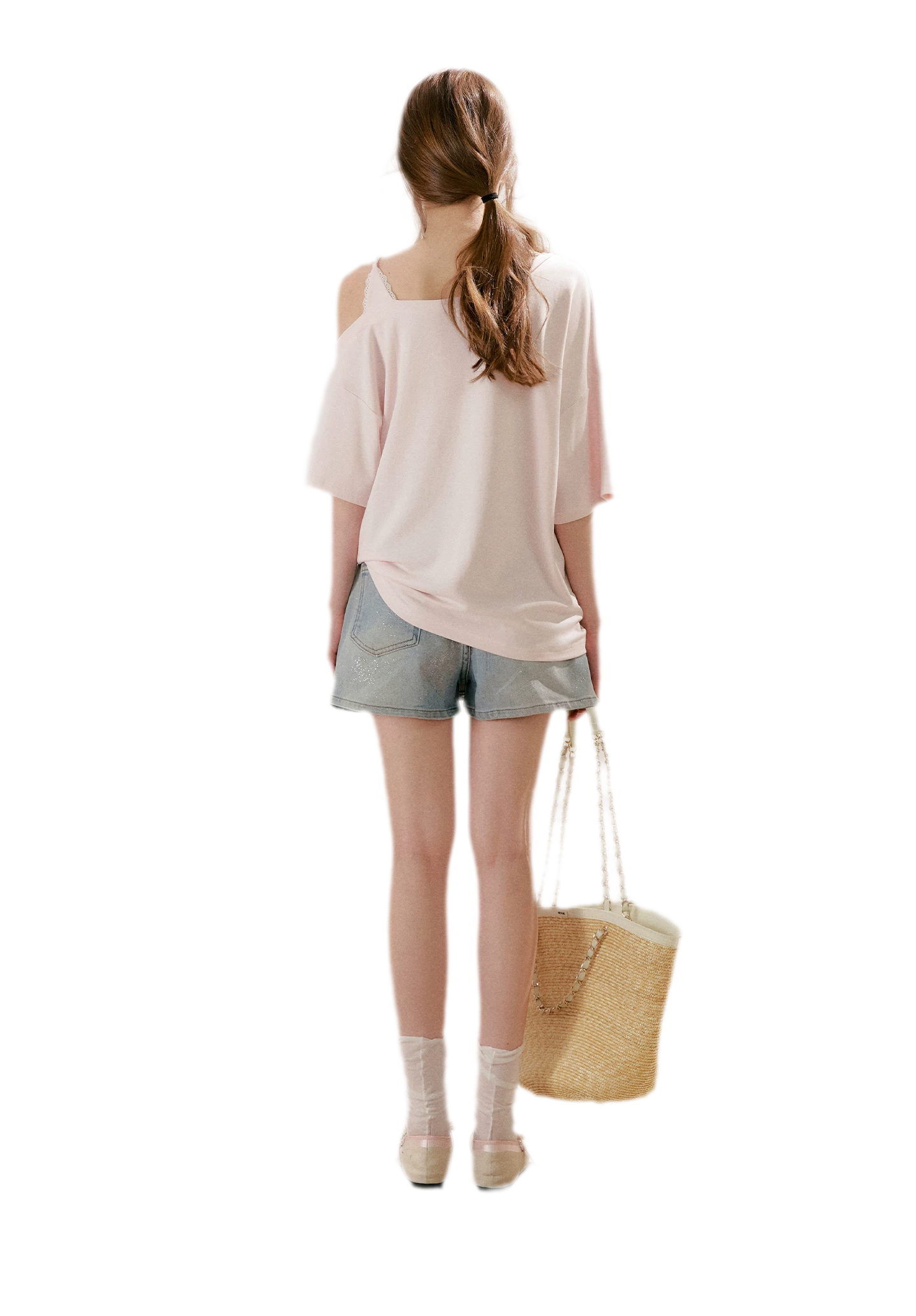 Modal Cotton Lace Tee