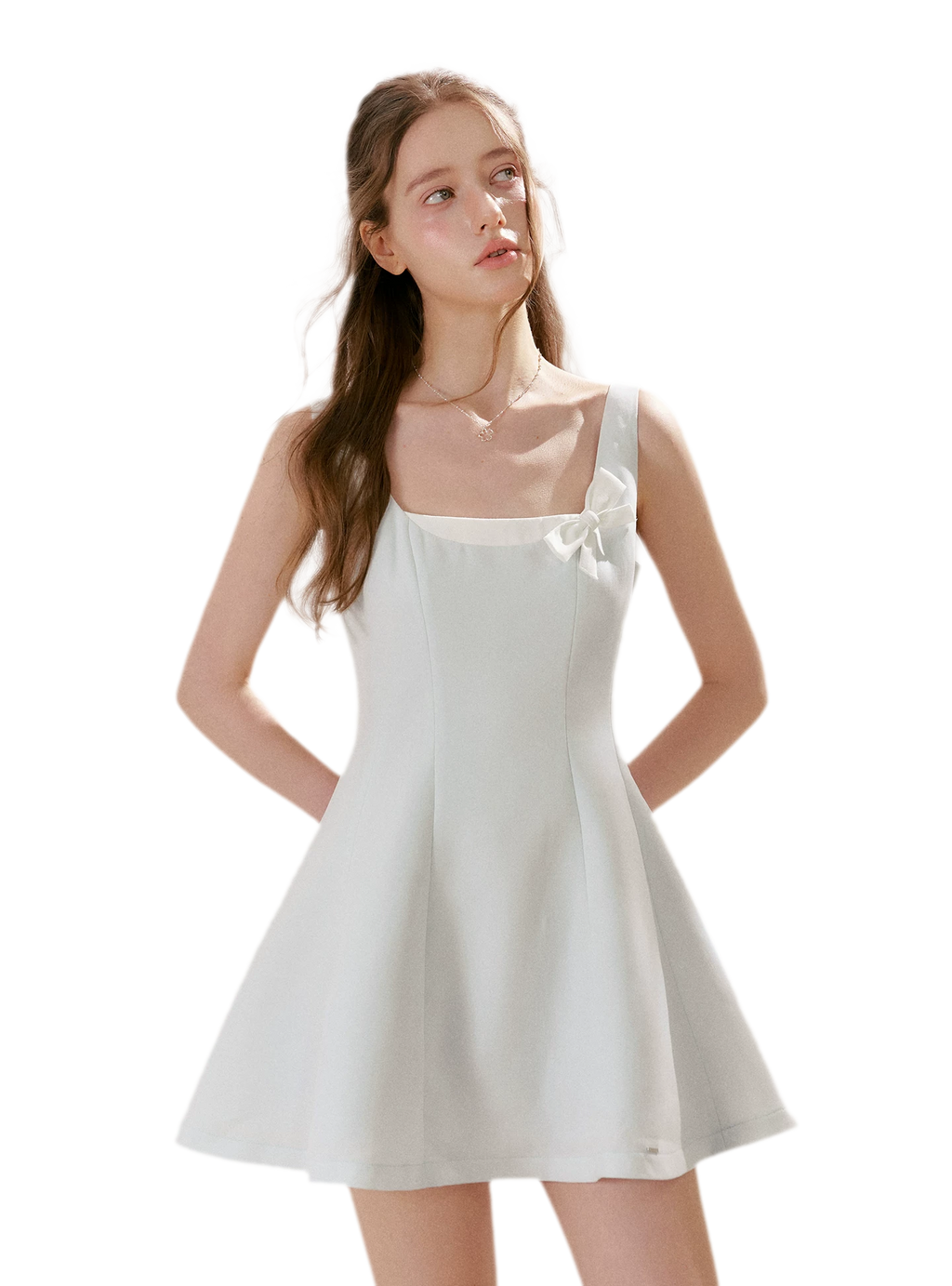 Bow Detail Short A-Line Dress